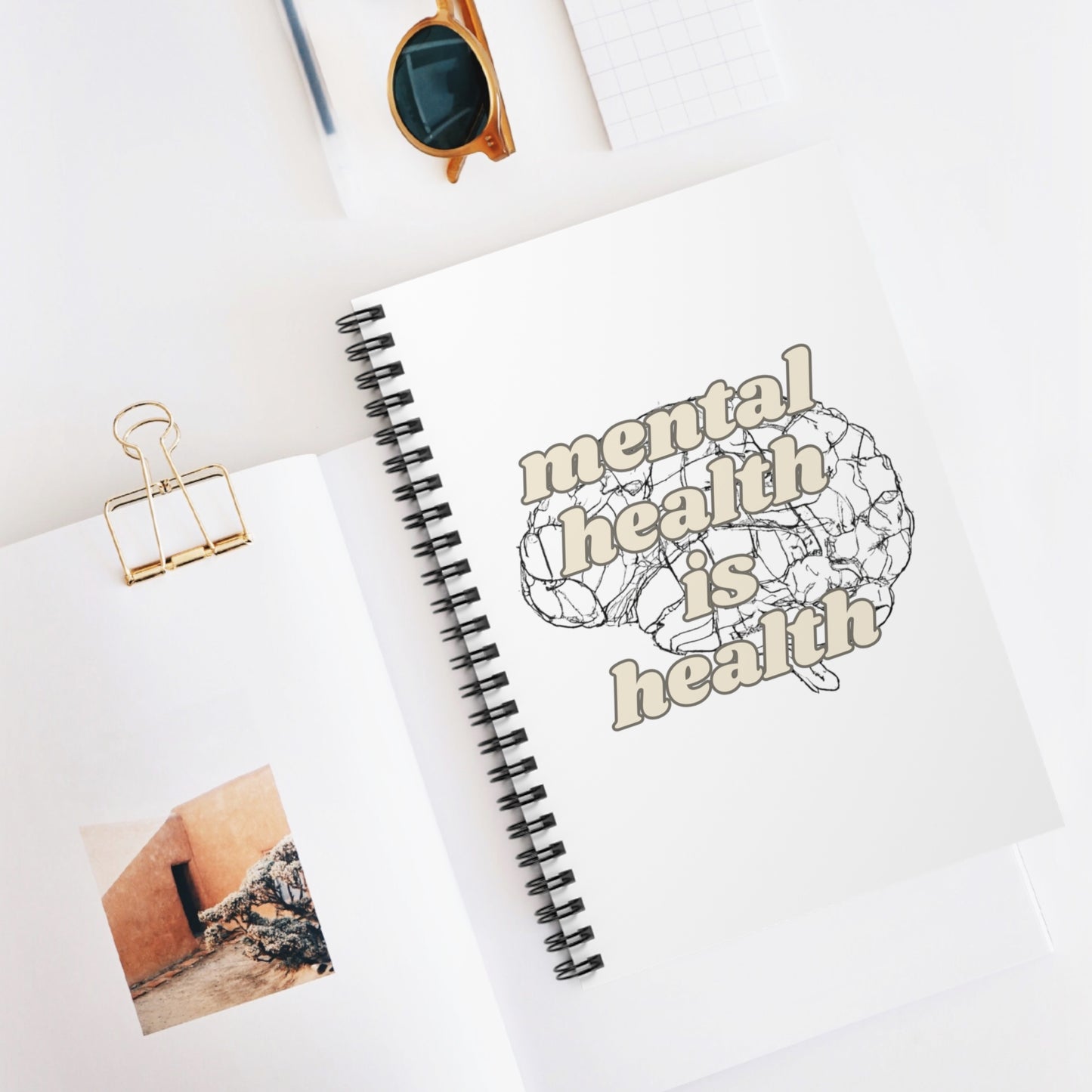 Mental Health is Health Spiral Notebook