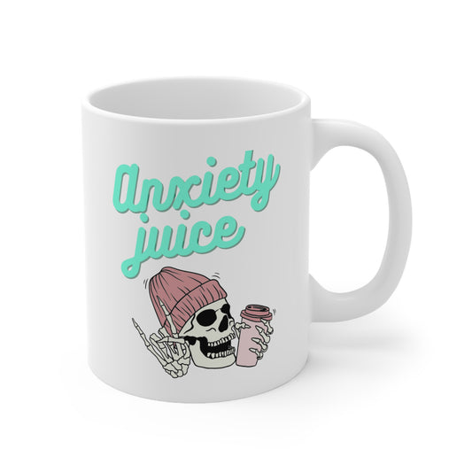 Taza de jugo de ansiedad