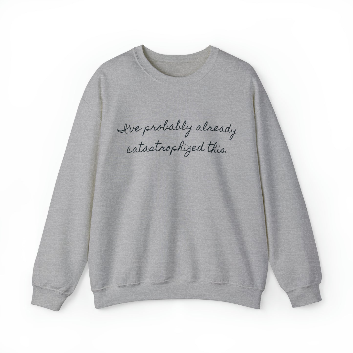 ¡Catástrofe! Sudadera unisex con cuello redondo Heavy Blend™