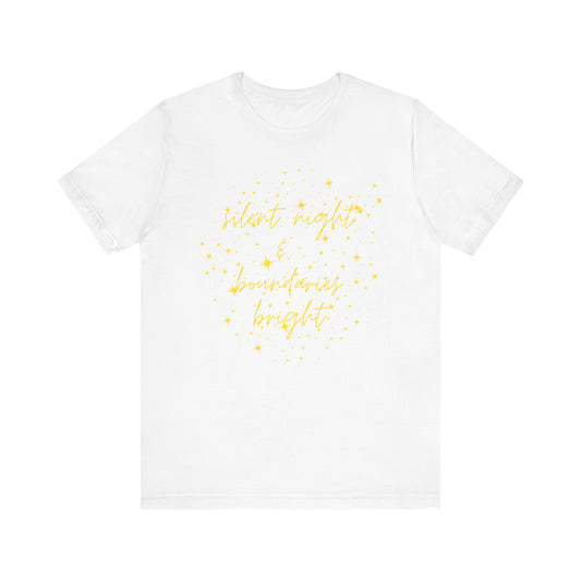 Silent Night and Boundaries Bright Tee