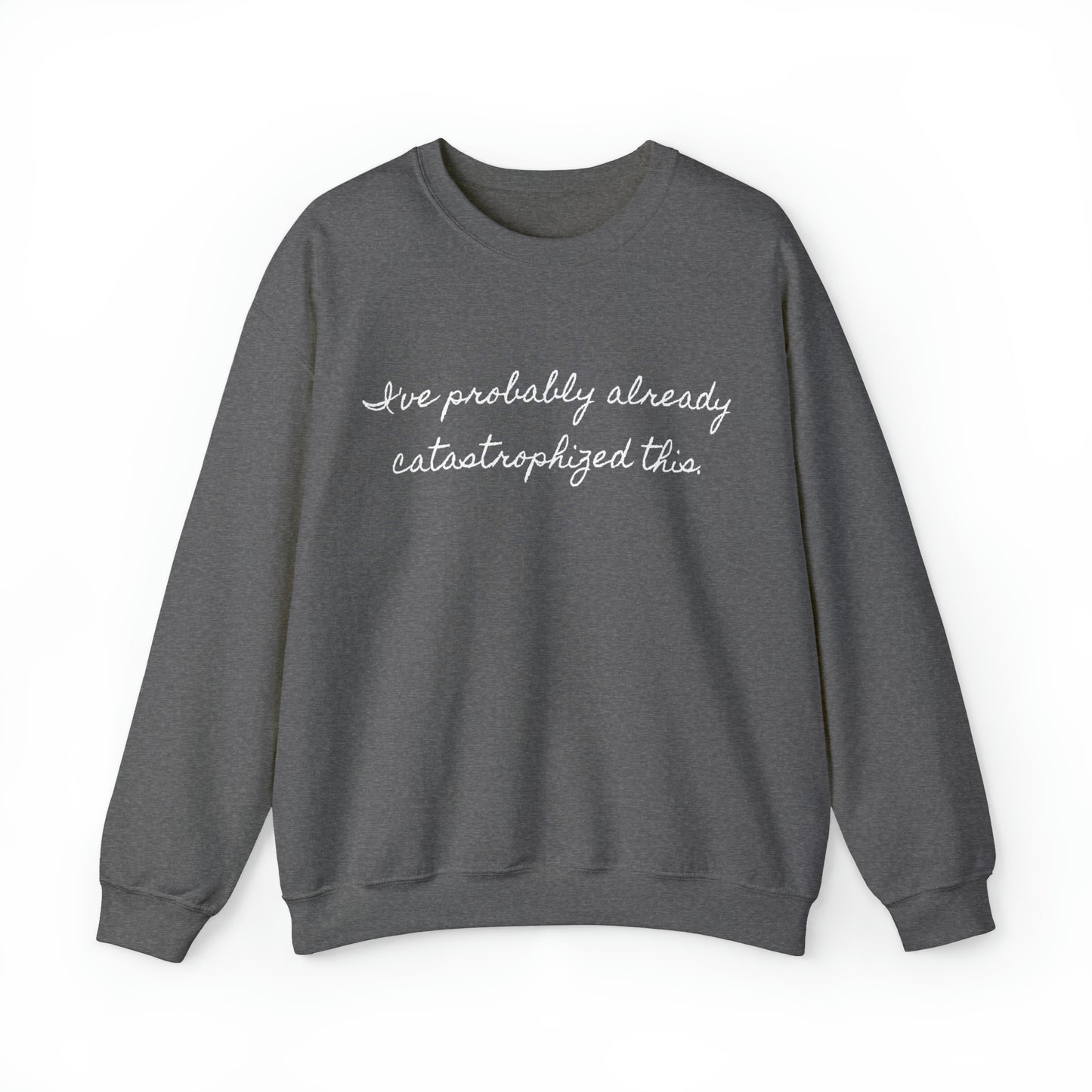 ¡Catástrofe! Sudadera unisex con cuello redondo Heavy Blend™