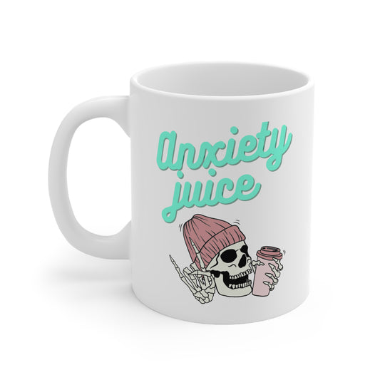 Taza de jugo de ansiedad