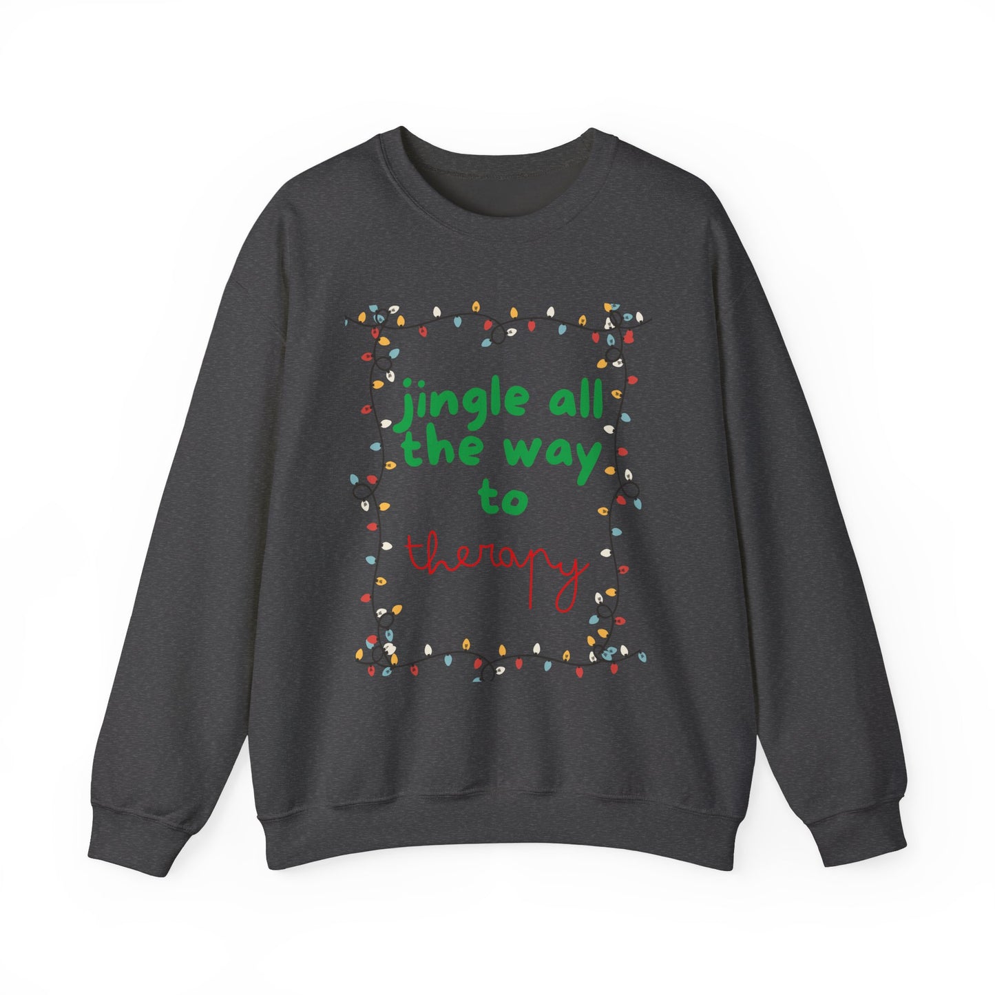 Ugly Christmas Sweater-Jingle All the Way to Therapy