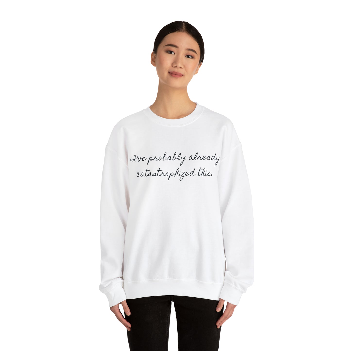 ¡Catástrofe! Sudadera unisex con cuello redondo Heavy Blend™