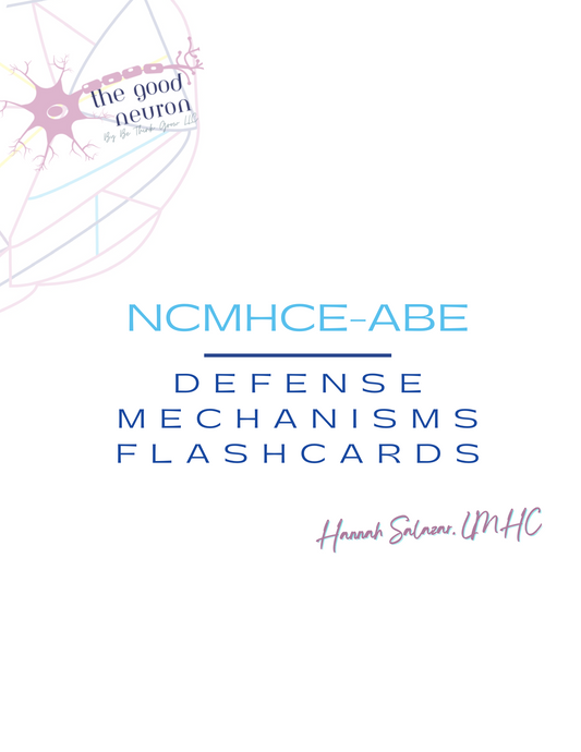 NCMHCE Defense Mechanisms Flashcards