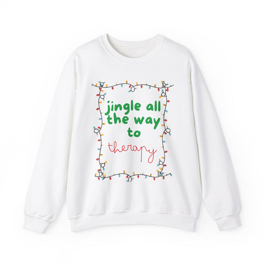 Ugly Christmas Sweater-Jingle All the Way to Therapy