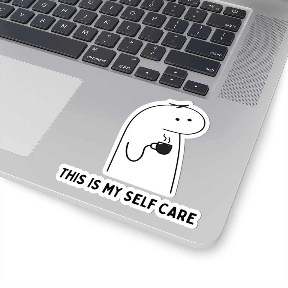 This Is My Self Care Sticker — Cute Minimal Coffee Self-Care Kiss-Cut Sticker