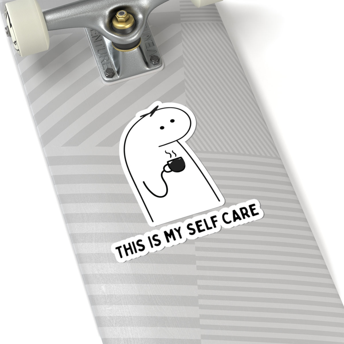 This Is My Self Care Sticker — Cute Minimal Coffee Self-Care Kiss-Cut Sticker