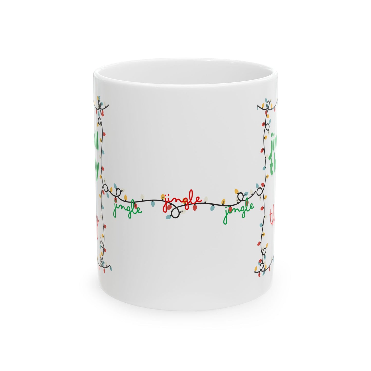 Jingle All the Way to Therapy Christmas Coffee Mug - 11oz