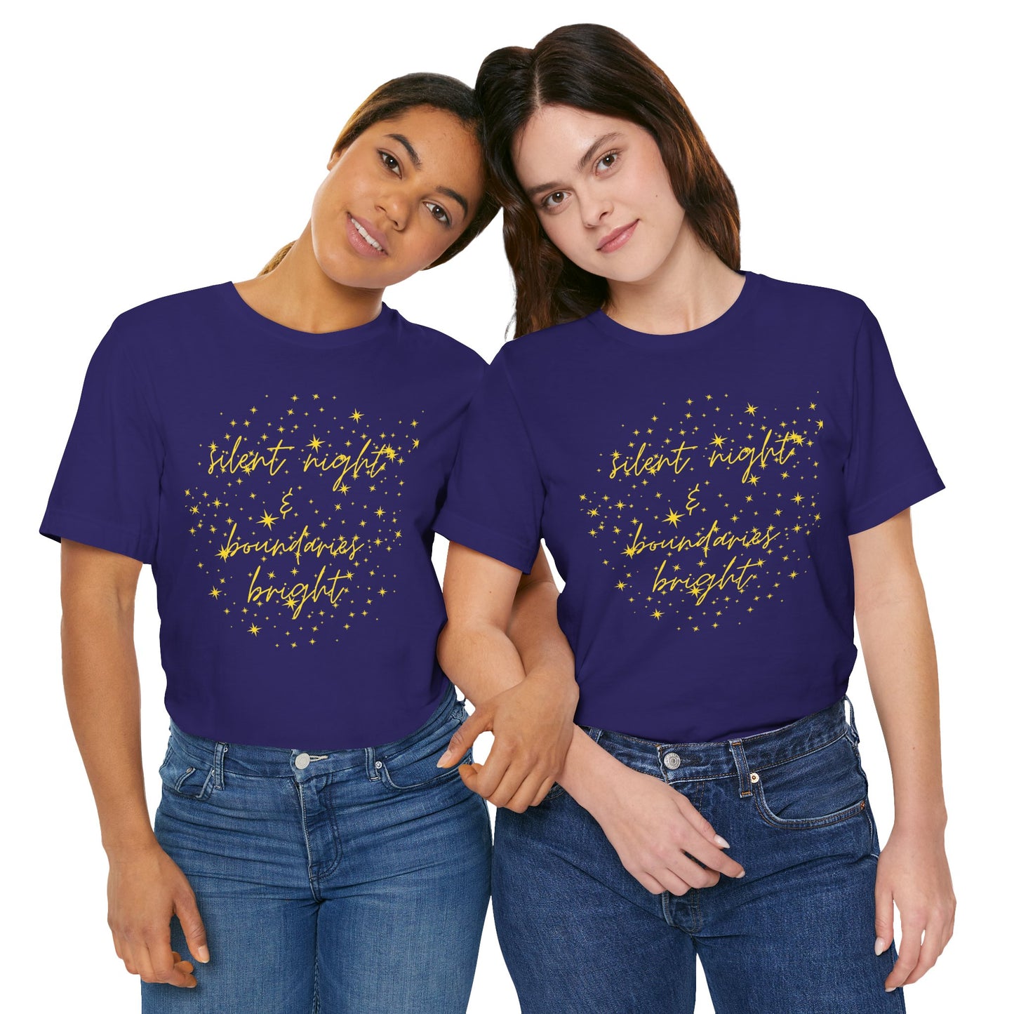 Silent Night and Boundaries Bright Tee