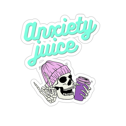 Anxious Skully Sticker