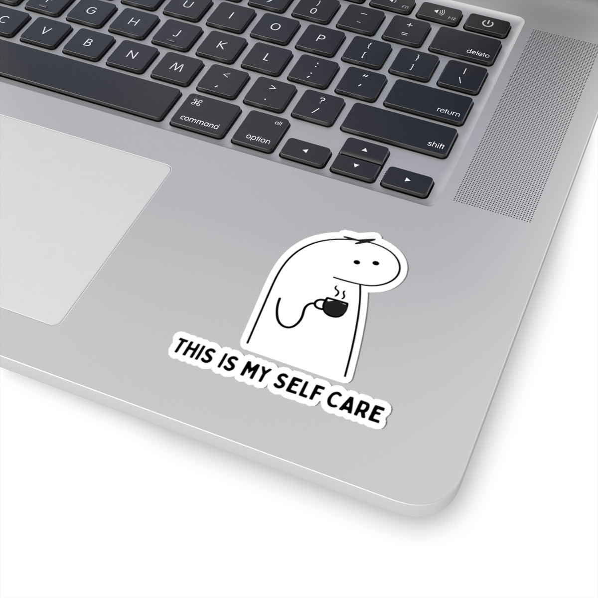 This Is My Self Care Sticker — Cute Minimal Coffee Self-Care Kiss-Cut Sticker