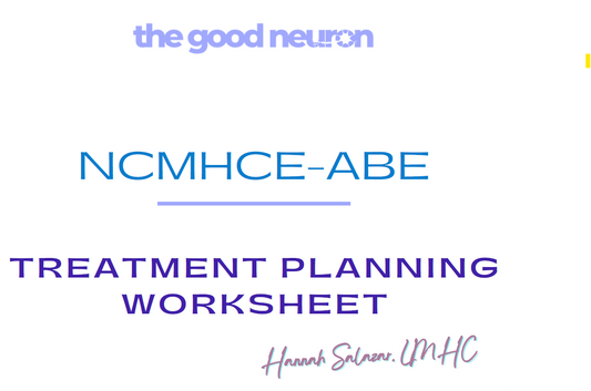 Treatment Planning Worksheet